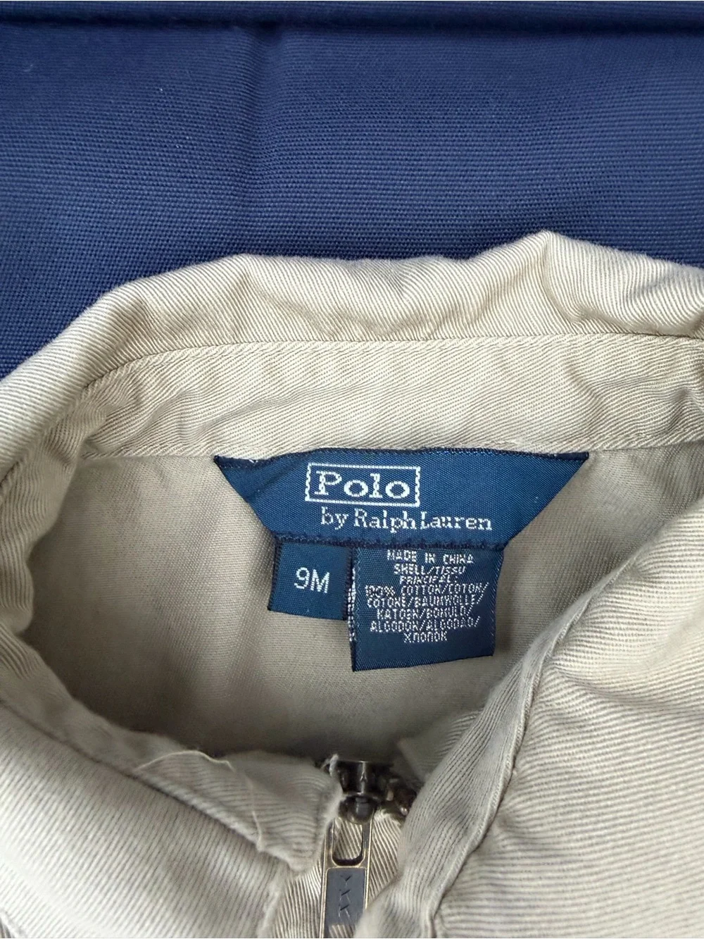 Polo Ralph Lauren Beige Baby Zip Jacket 9m